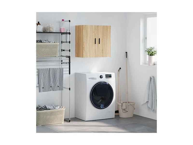 Armoire murale chêne sonoma 60x31x60 cm bois d'ingénierie FR72727