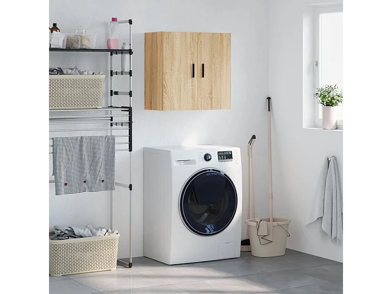 Armoire murale chêne sonoma 60x31x60 cm bois d'ingénierie FR72727