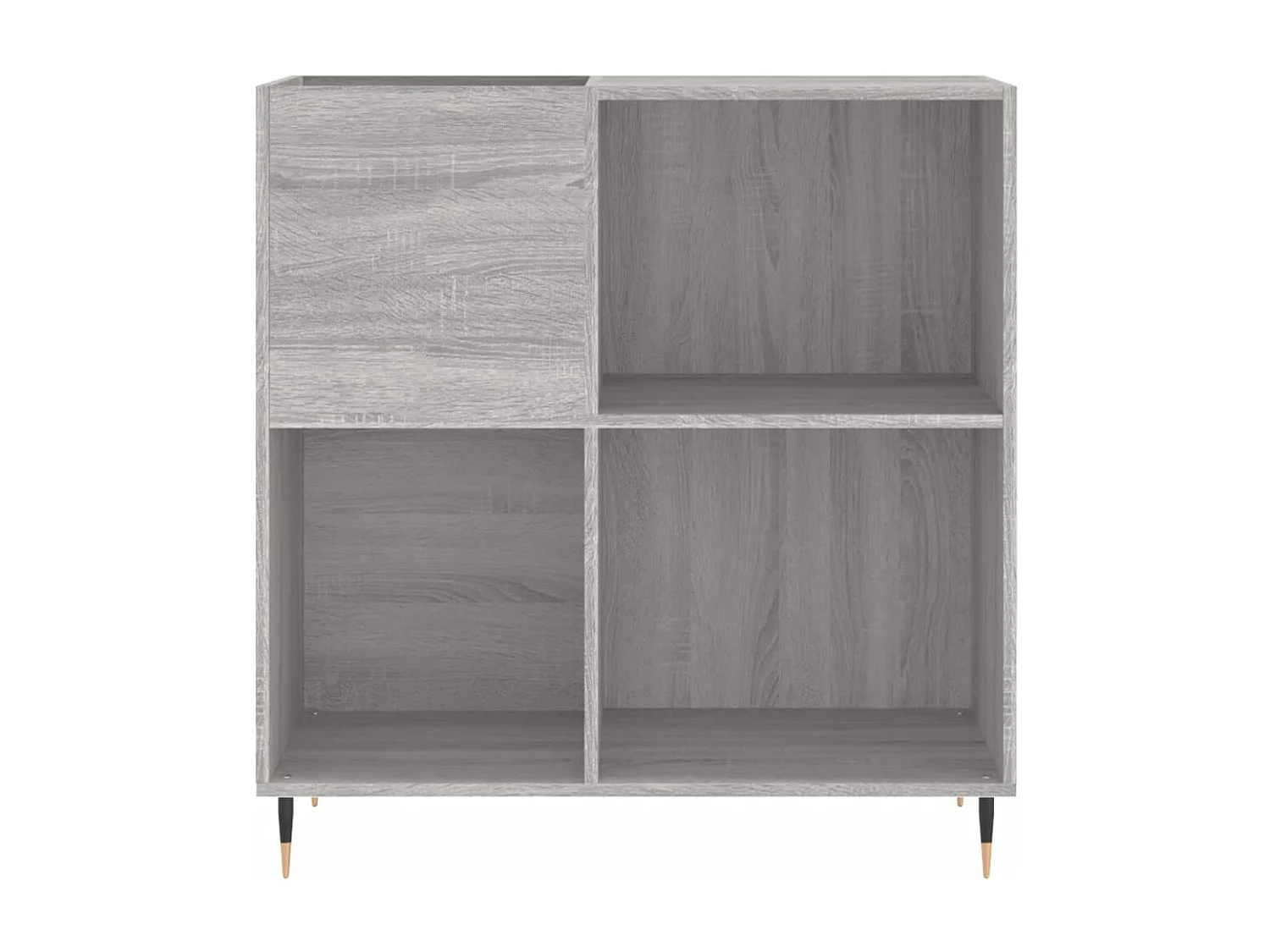 Armoire à disques sonoma gris 84,5x38x89 cm bois d'ingénierie FR36564