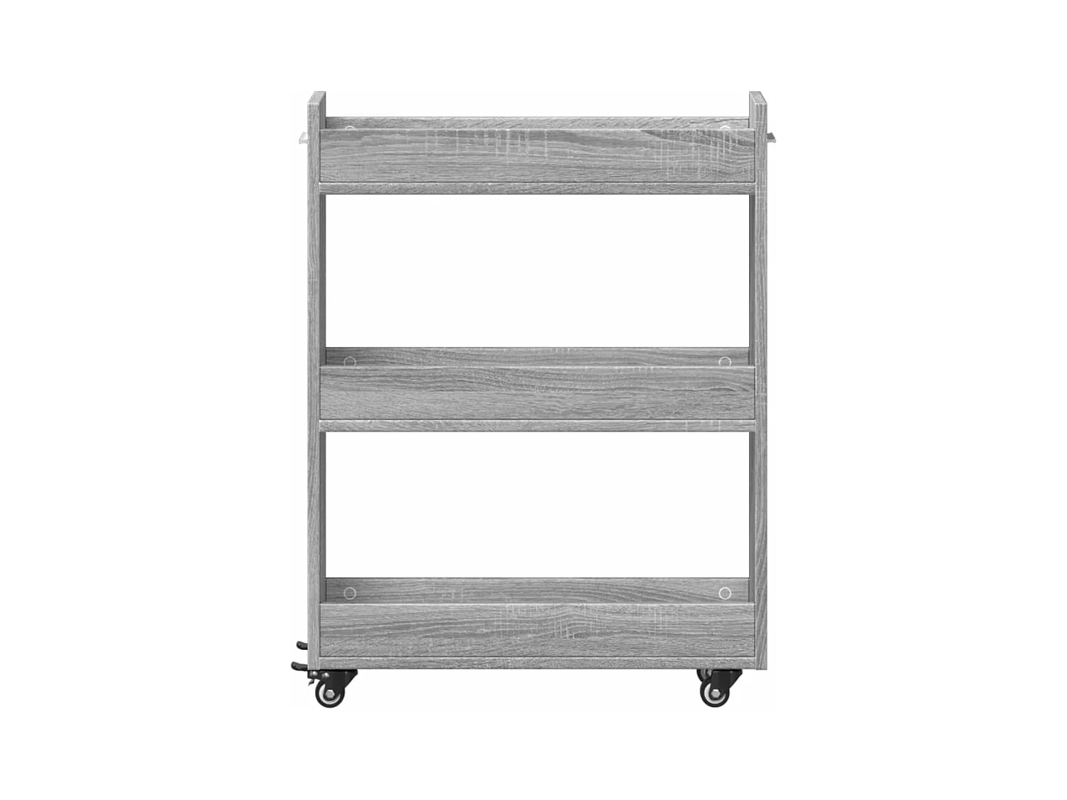 Armoire avec roues sonoma gris 60x22x79 cm bois d'ingénierie FR77520