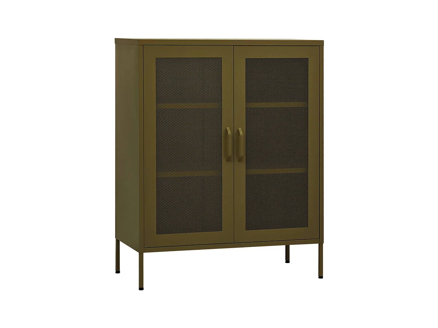 Armario de almacenamiento acero verde oliva 80x35x101,5 cm ES321561