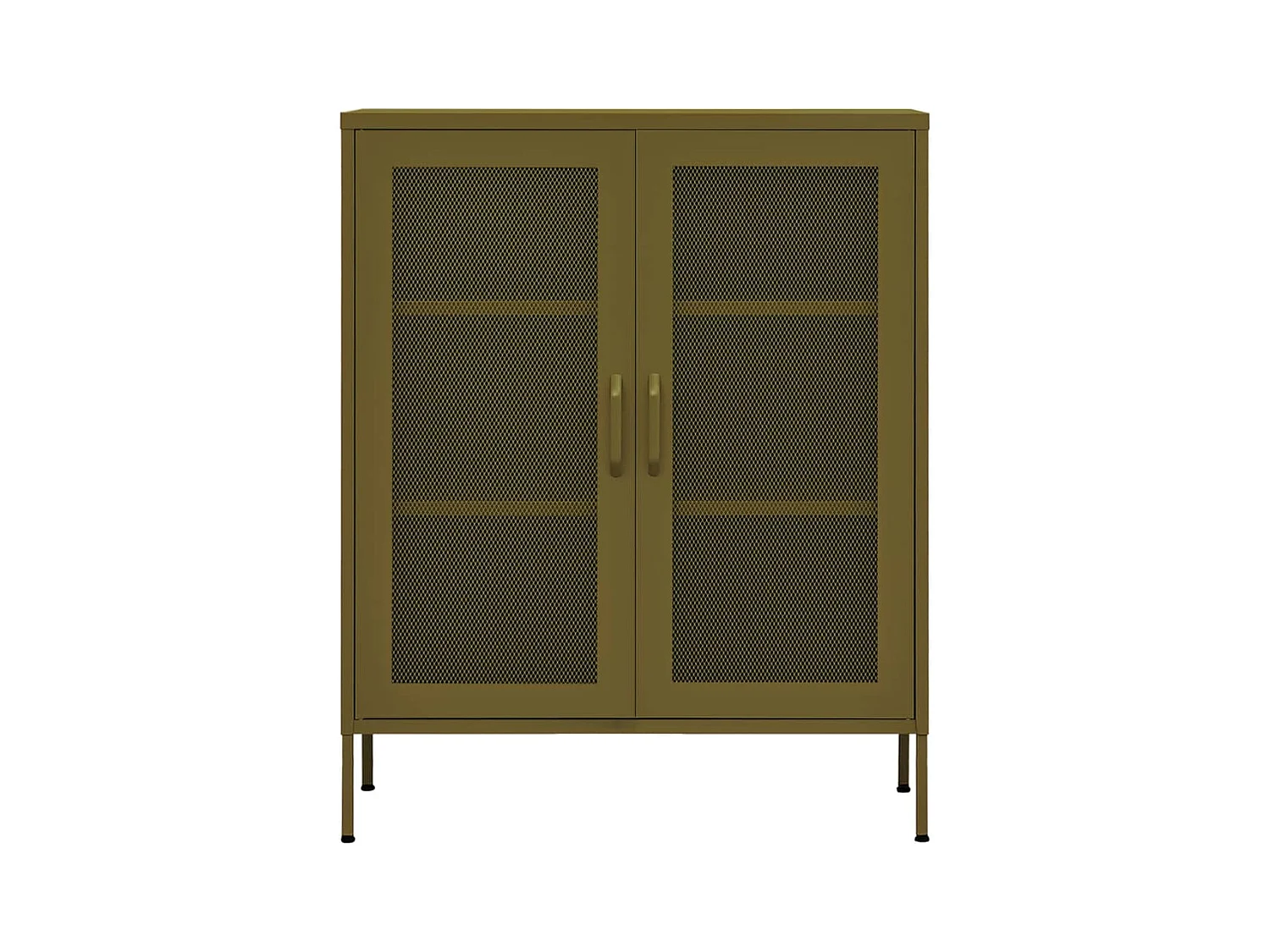 Armario de almacenamiento acero verde oliva 80x35x101,5 cm ES321561