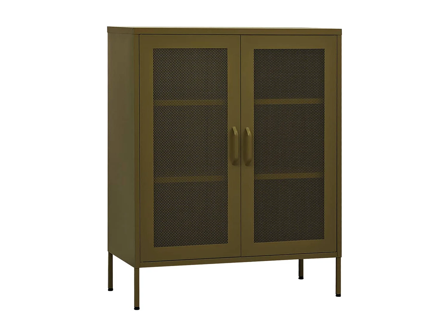 Armoire de rangement Vert olive 80x35x101,5 cm Acier FR69701