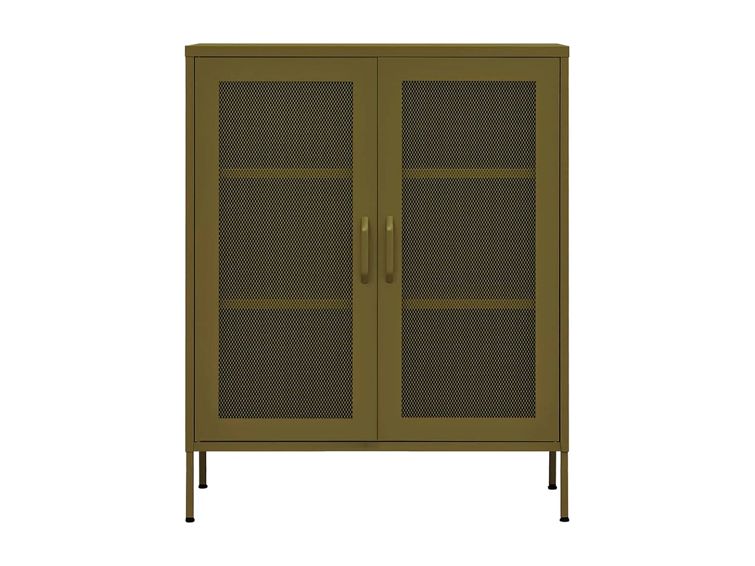 Armoire de rangement Vert olive 80x35x101,5 cm Acier FR69701