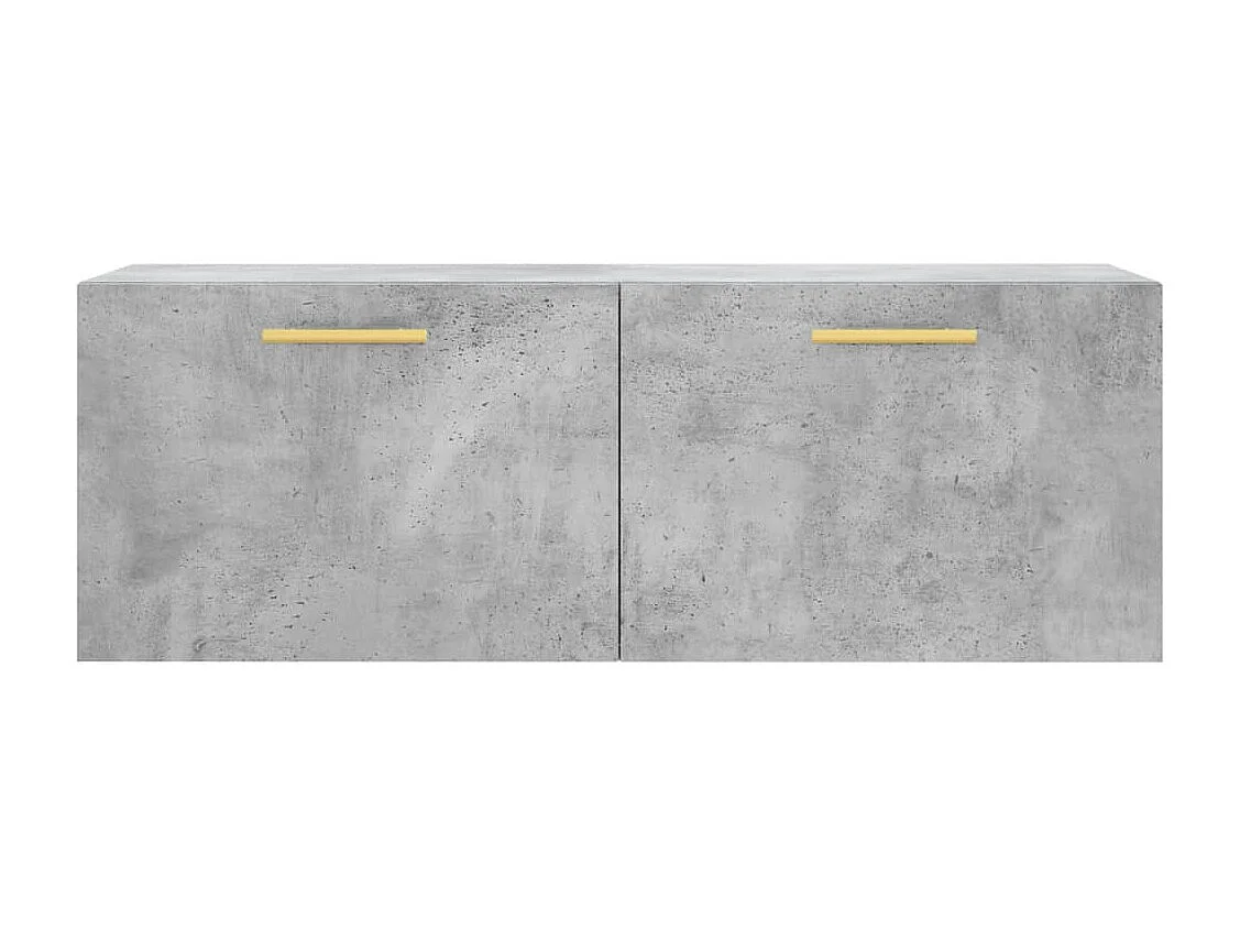 Armário parede 100x36,5x35cm derivados de madeira cinza cimento PT297668