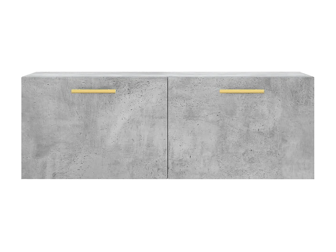 Armoire murale gris béton 100x36,5x35 cm bois d'ingénierie FR13451