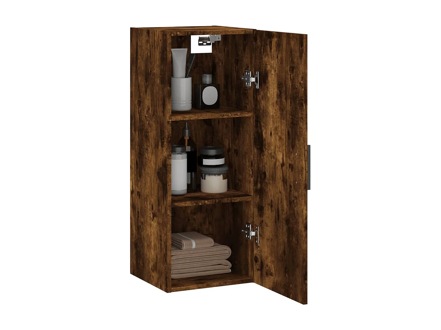 Armoire murale chêne fumé 34,5x34x90 cm FR34212