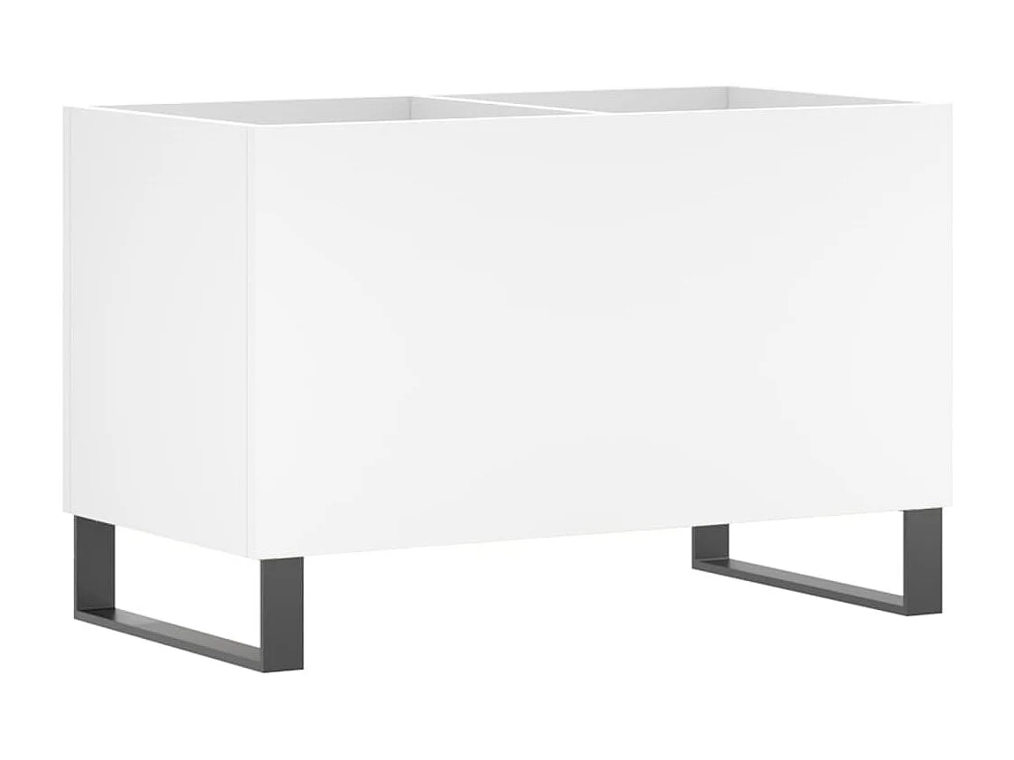 Mueble para discos madera contrachapada blanco 74,5x38x48 cm ES184387
