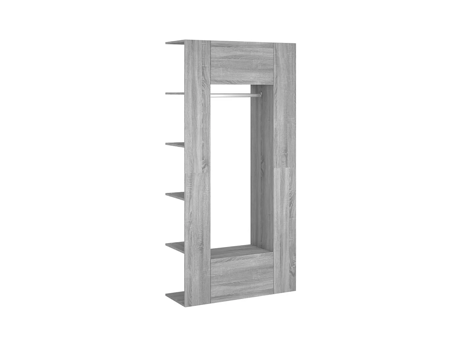 Mueble de recibidor 2 uds madera contrachapada gris Sonoma ES385203