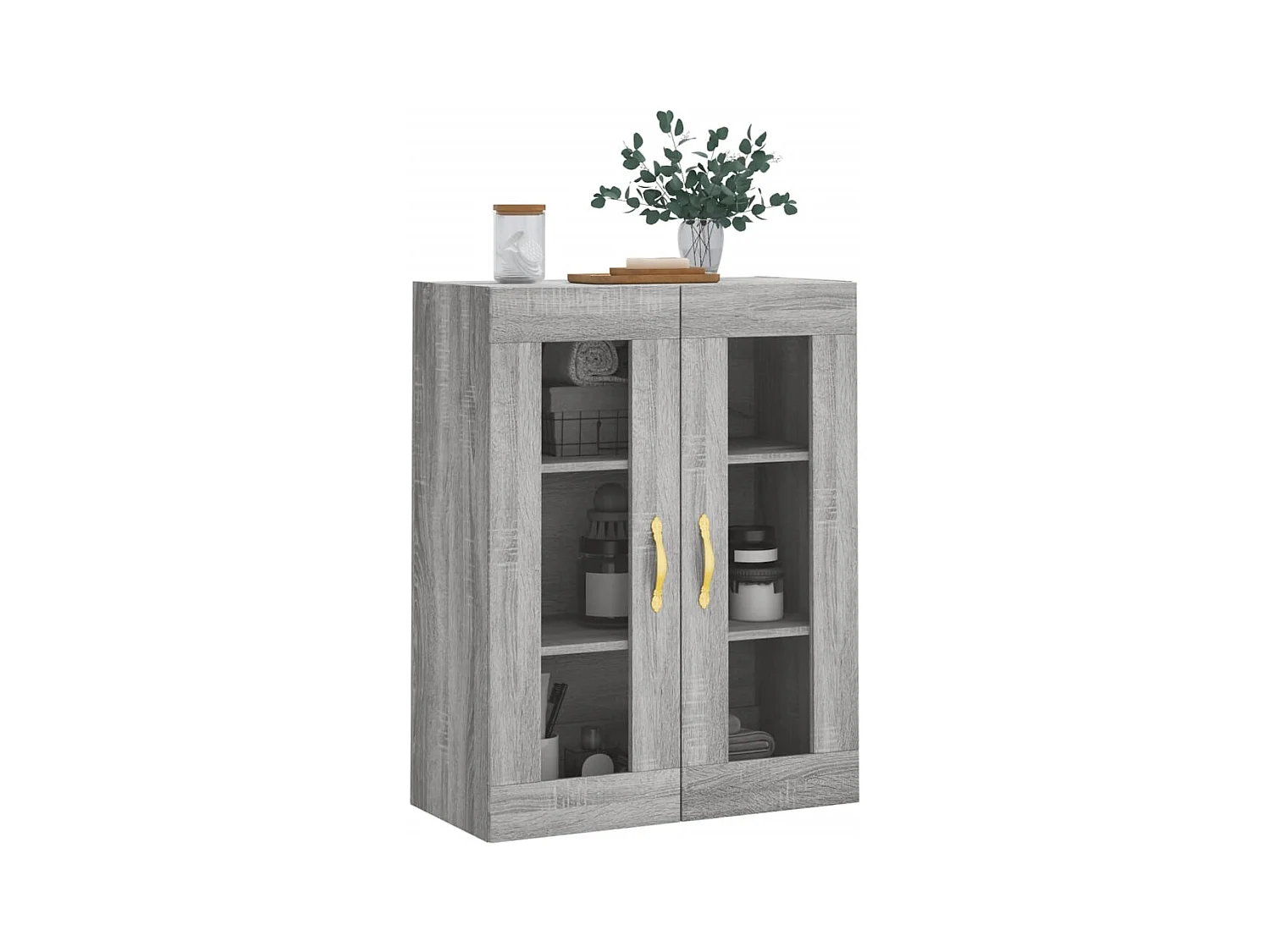 Armoire murale sonoma gris 69,5x34x90 cm FR82153