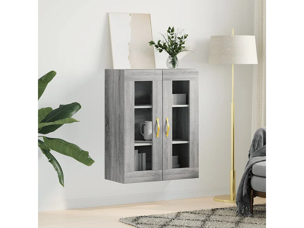 Armoire murale sonoma gris 69,5x34x90 cm FR82153