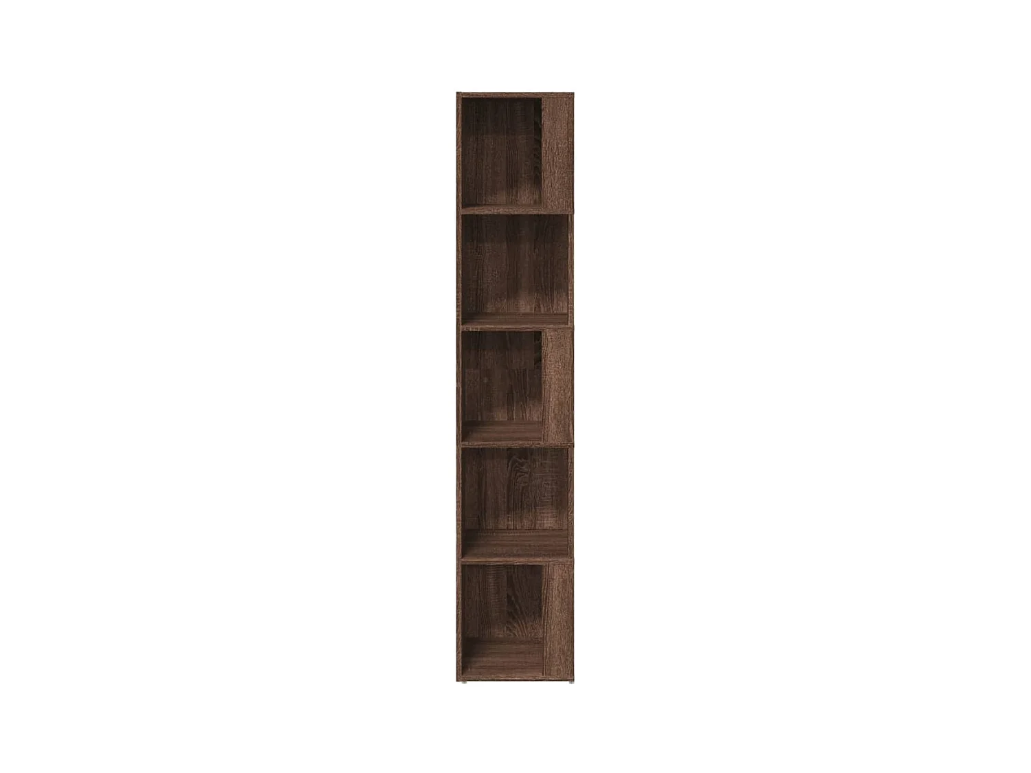 Hoekkast 33x33x164,5 cm bewerkt hout bruin eikenkleur BE216880