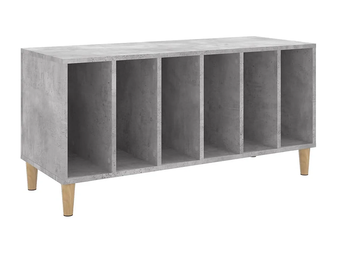 Mueble discos madera contrachapada gris hormigón 100x38x48 cm ES775224