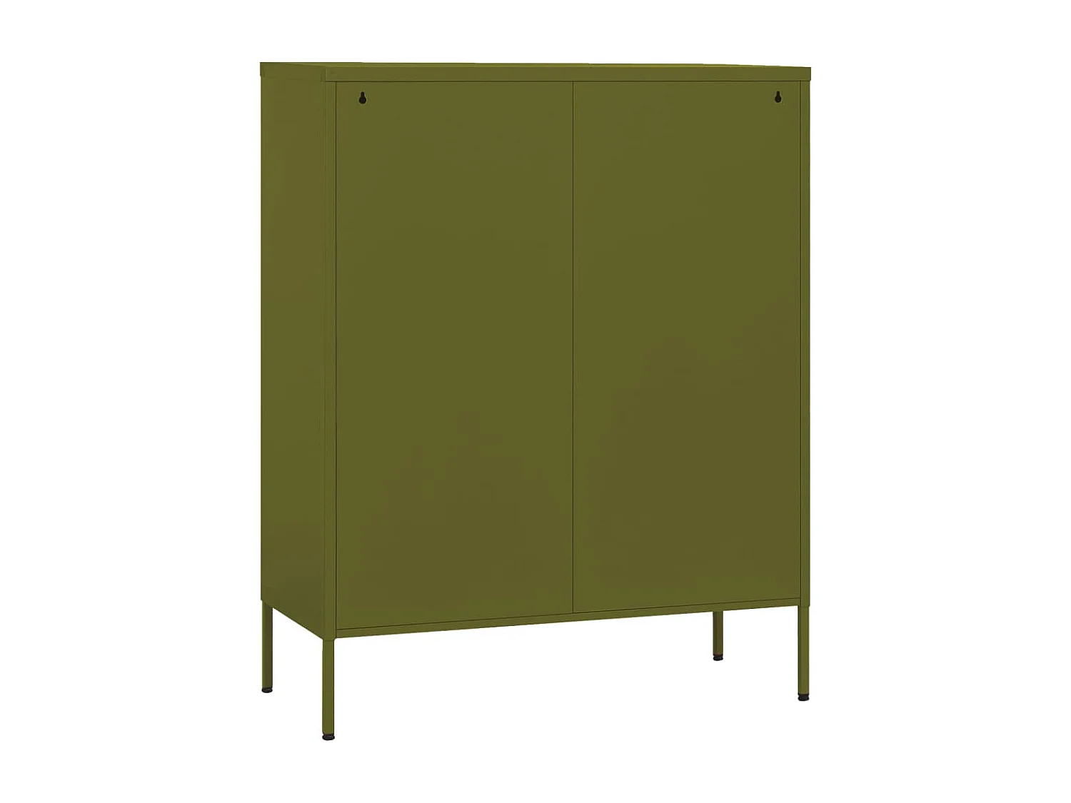 Armoire de rangement Vert olive 80x35x101,5 cm Acier FR28171