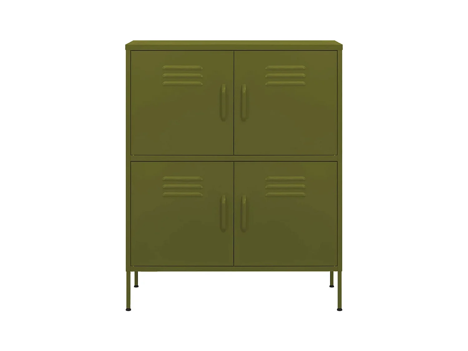 Armario de almacenamiento acero verde oliva 80x35x101,5 cm ES694647