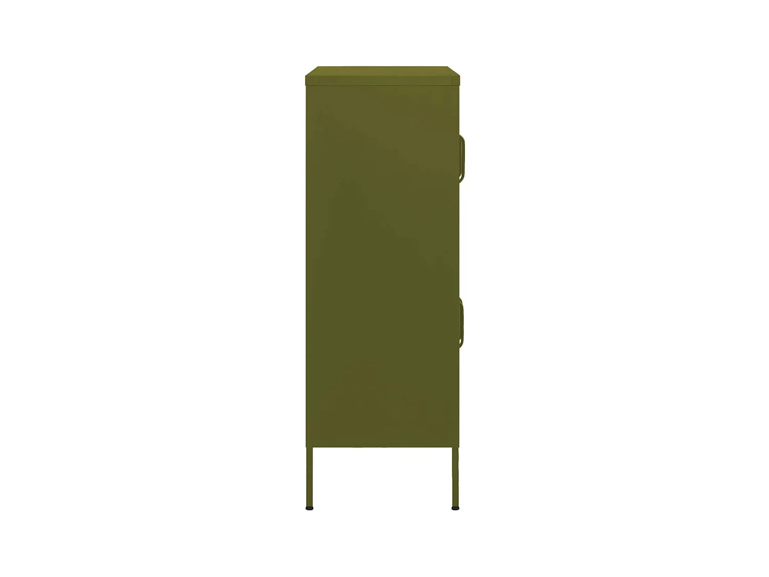 Armario de almacenamiento acero verde oliva 80x35x101,5 cm ES694647