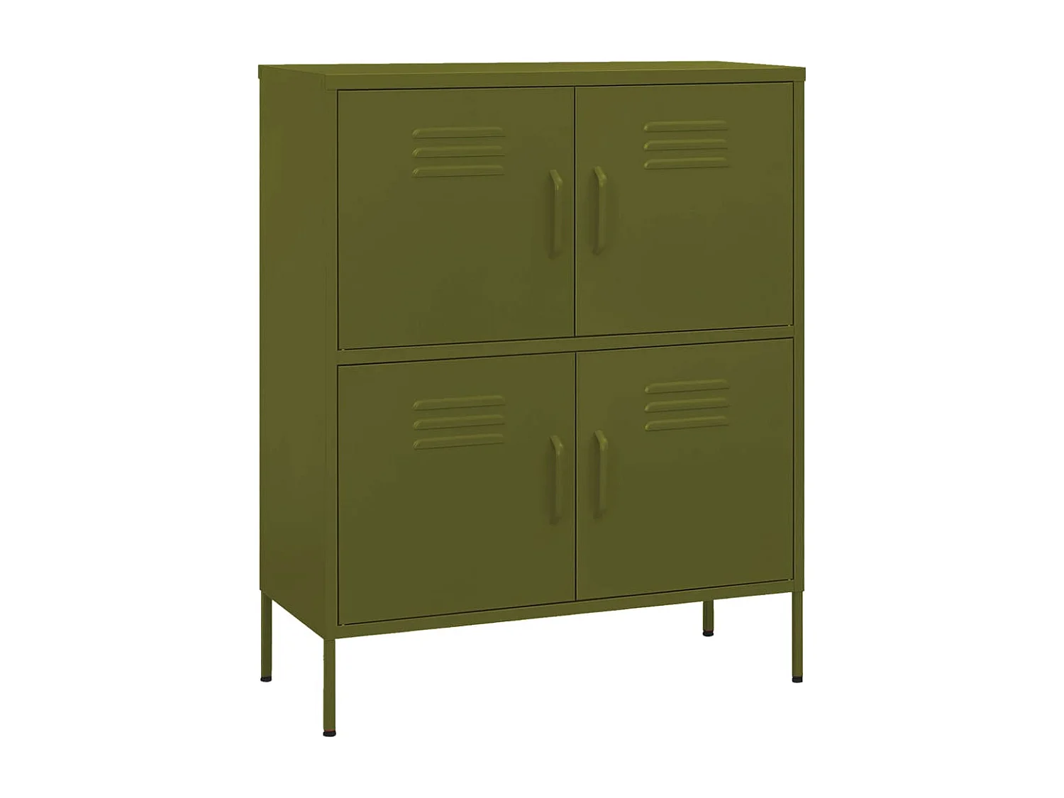 Armoire de rangement Vert olive 80x35x101,5 cm Acier FR28171