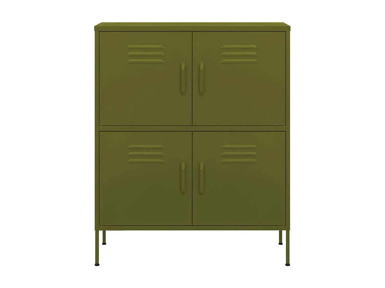 Armoire de rangement Vert olive 80x35x101,5 cm Acier FR28171