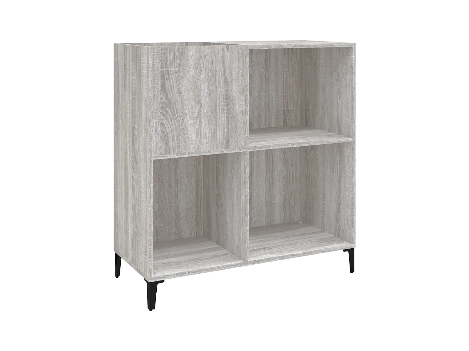 Armoire à disques sonoma gris 84,5x38x89 cm bois d'ingénierie FR35101