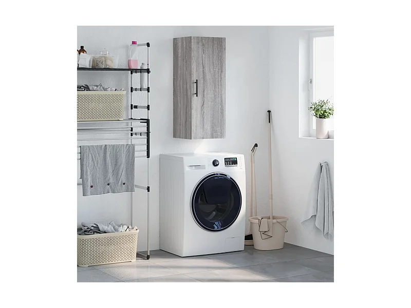 Hangkast 34,5x34x90 cm grijs sonoma eikenkleurig BE687763