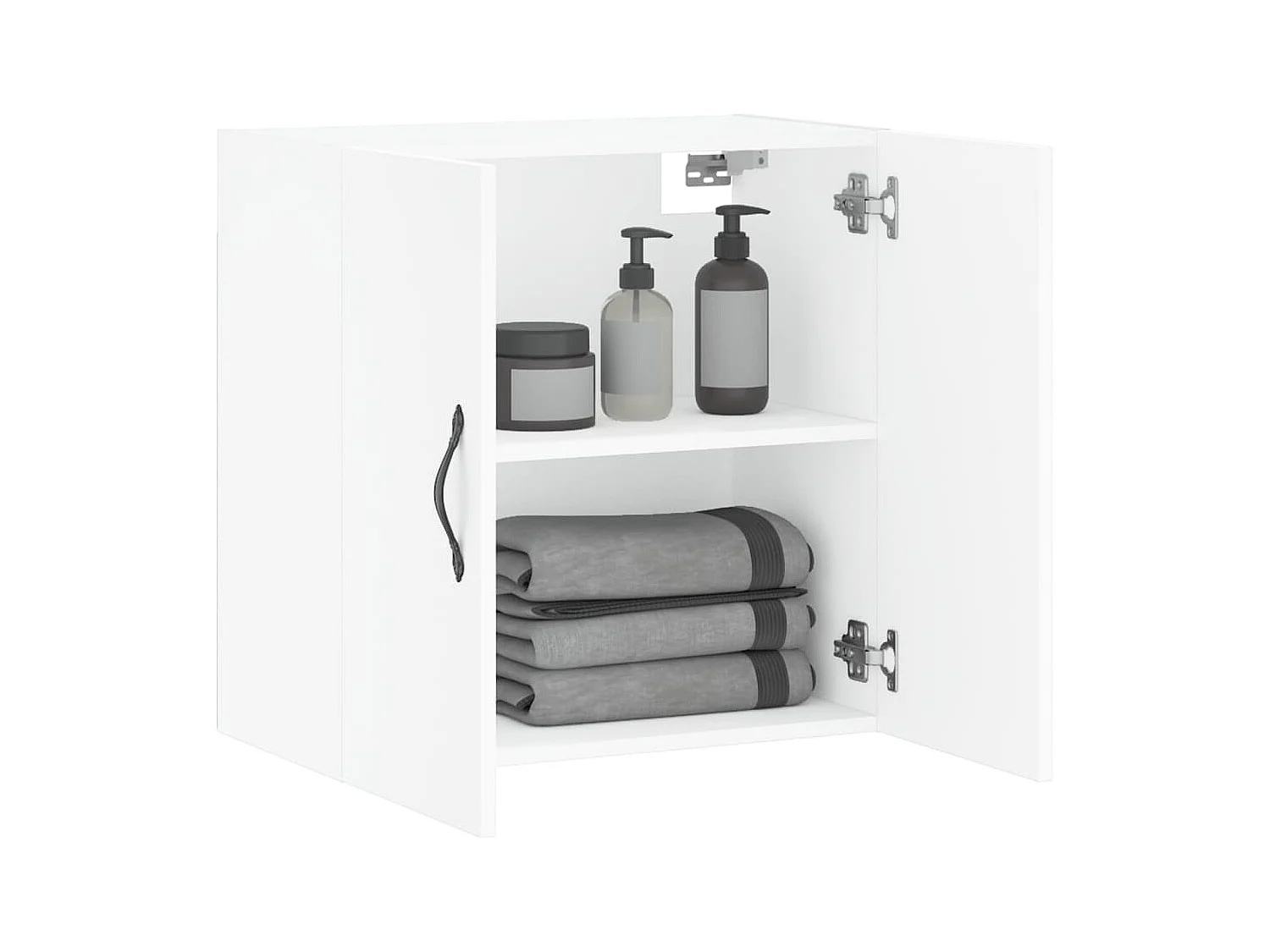 Armoire murale blanc 60x31x60 cm bois d'ingénierie FR70426