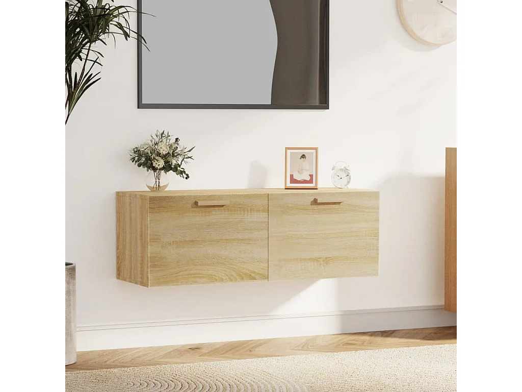 Armário parede 100x36,5x35cm derivados madeira carvalho sonoma PT103006