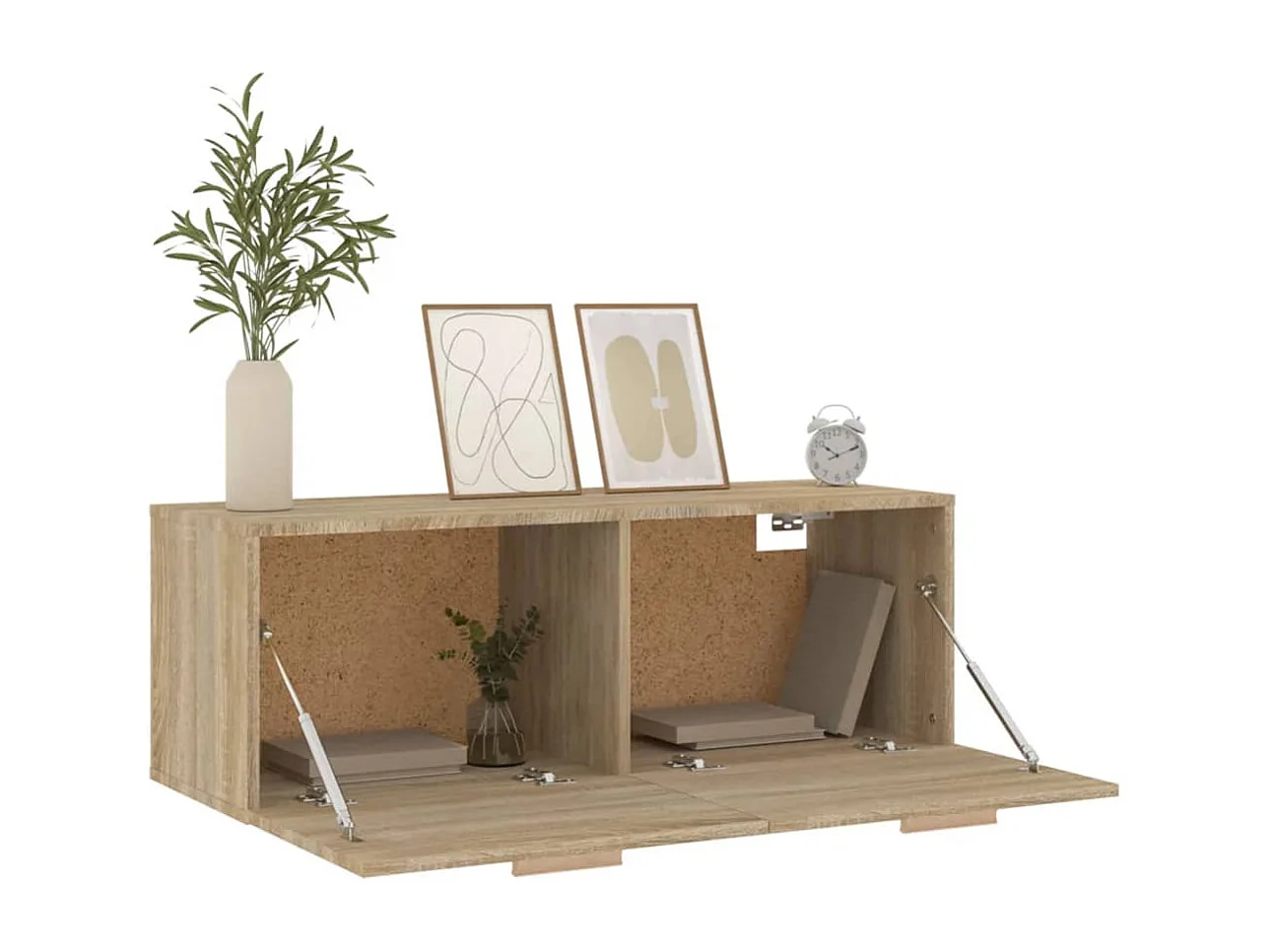 Armário parede 100x36,5x35cm derivados madeira carvalho sonoma PT103006