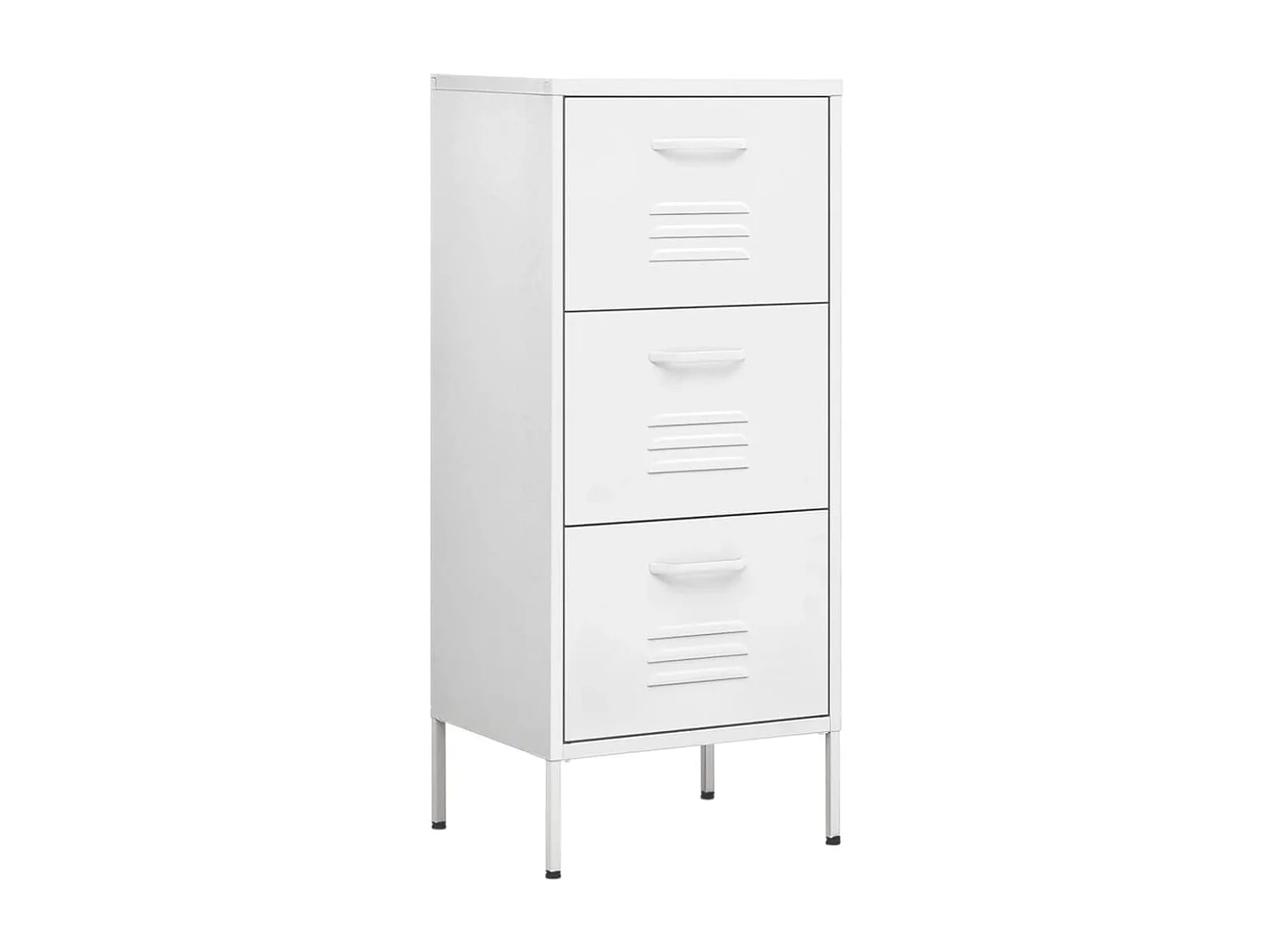 Armoire de rangement Blanc 42,5x35x101,5 cm Acier FR68278