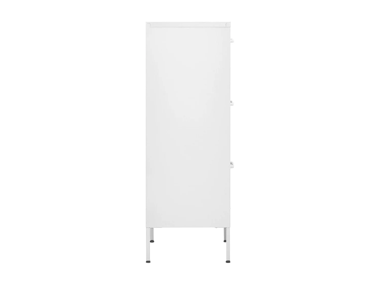 Armário de arrumação aço 42,5x35x101,5 cm branco PT999512