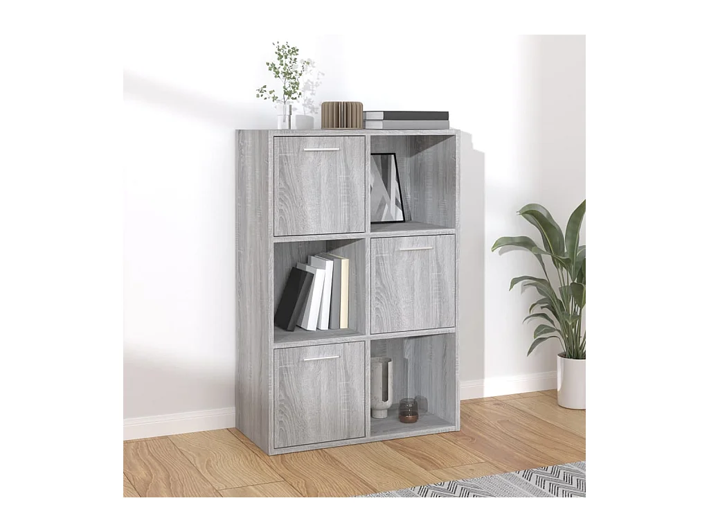 Armoire de rangement Sonoma gris 60x29,5x90 cm FR25419