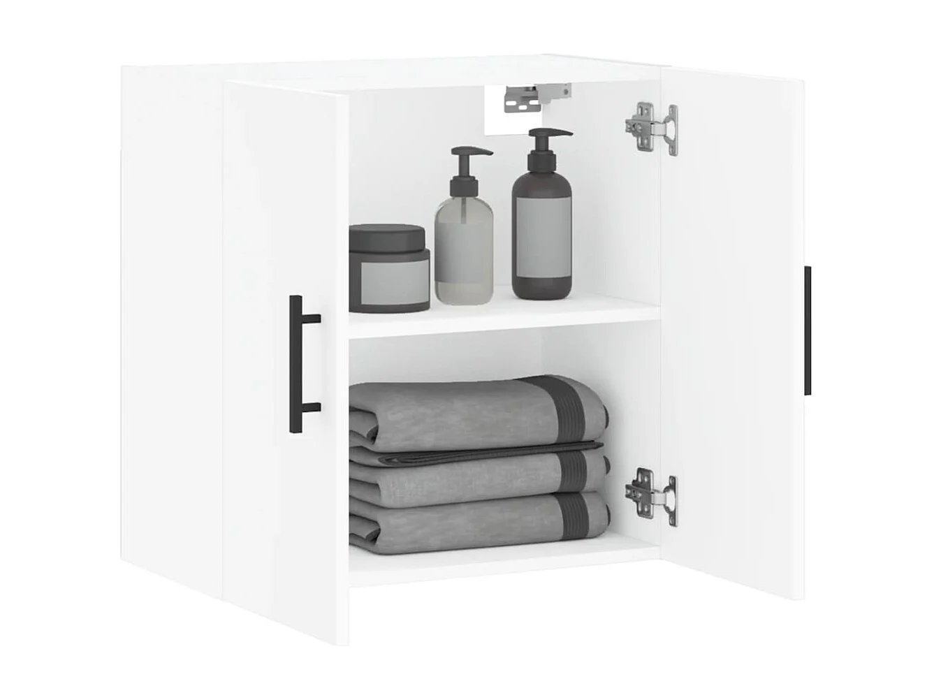 Armoire murale blanc 60x31x60 cm bois d'ingénierie FR48516