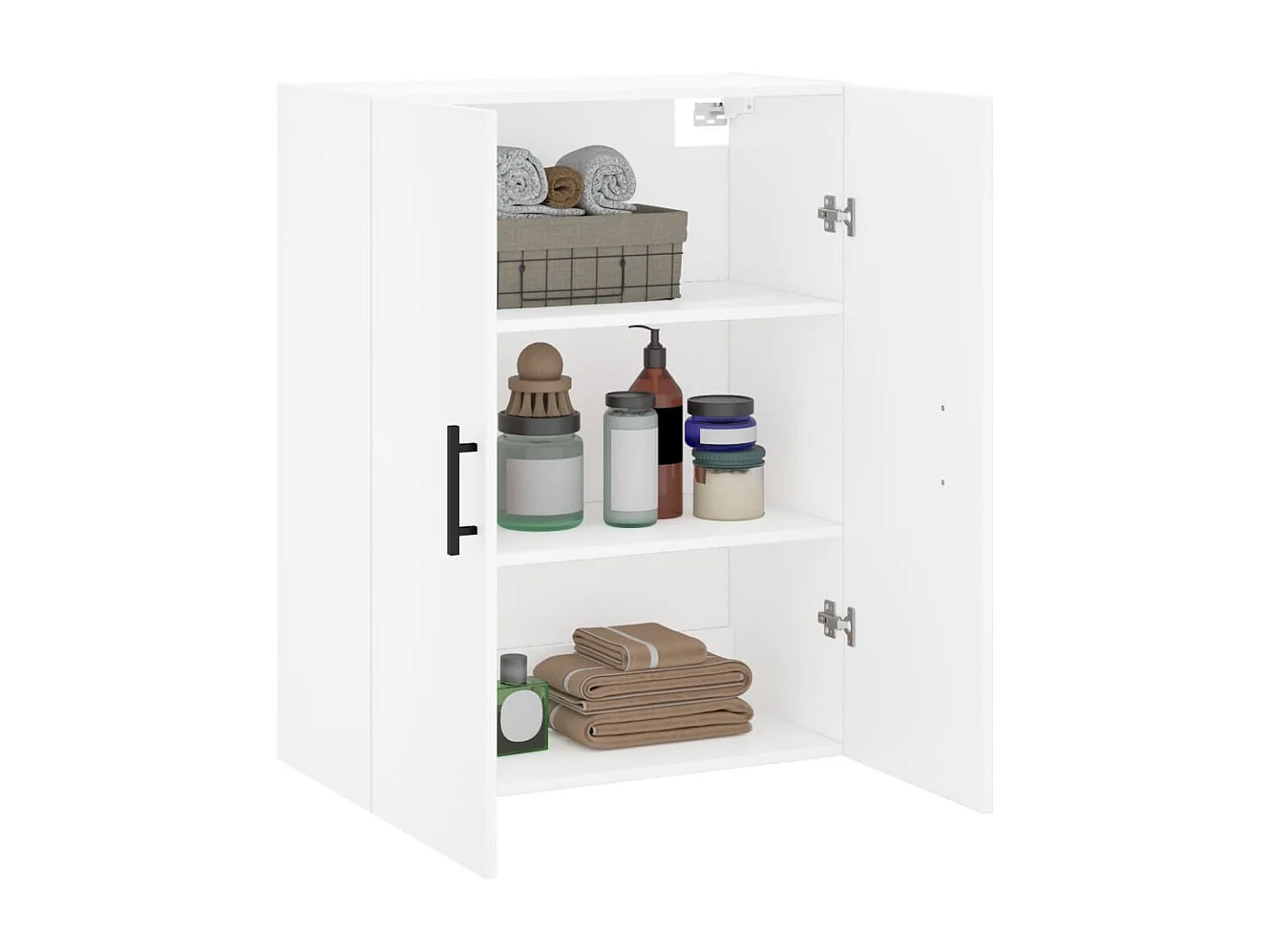 Armoire murale blanc 69,5x34x90 cm FR14445