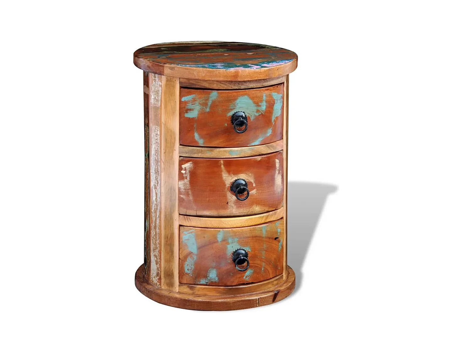 Armoire avec 3 tiroirs Bois de récupération massif FR81800