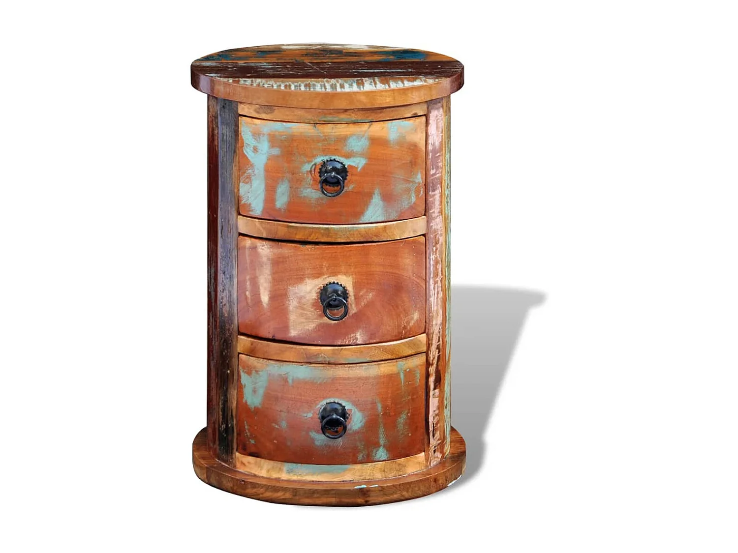 Armoire avec 3 tiroirs Bois de récupération massif FR81800