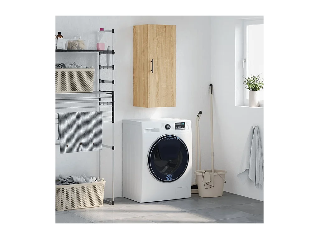 Armario de pared roble Sonoma 34,5x34x90 cm ES956396