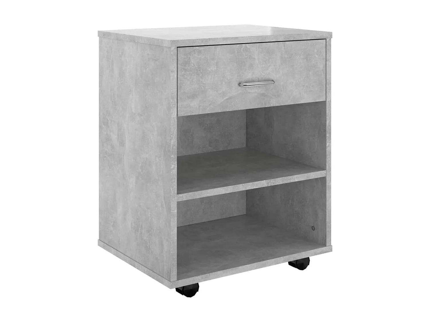 Móvel com rodas 46x36x59 cm contraplacado cinzento-cimento PT196651