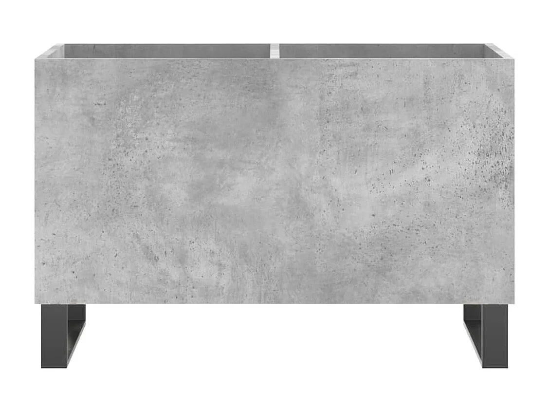 Armoire à disques gris béton 74,5x38x48 cm bois d'ingénierie FR18460