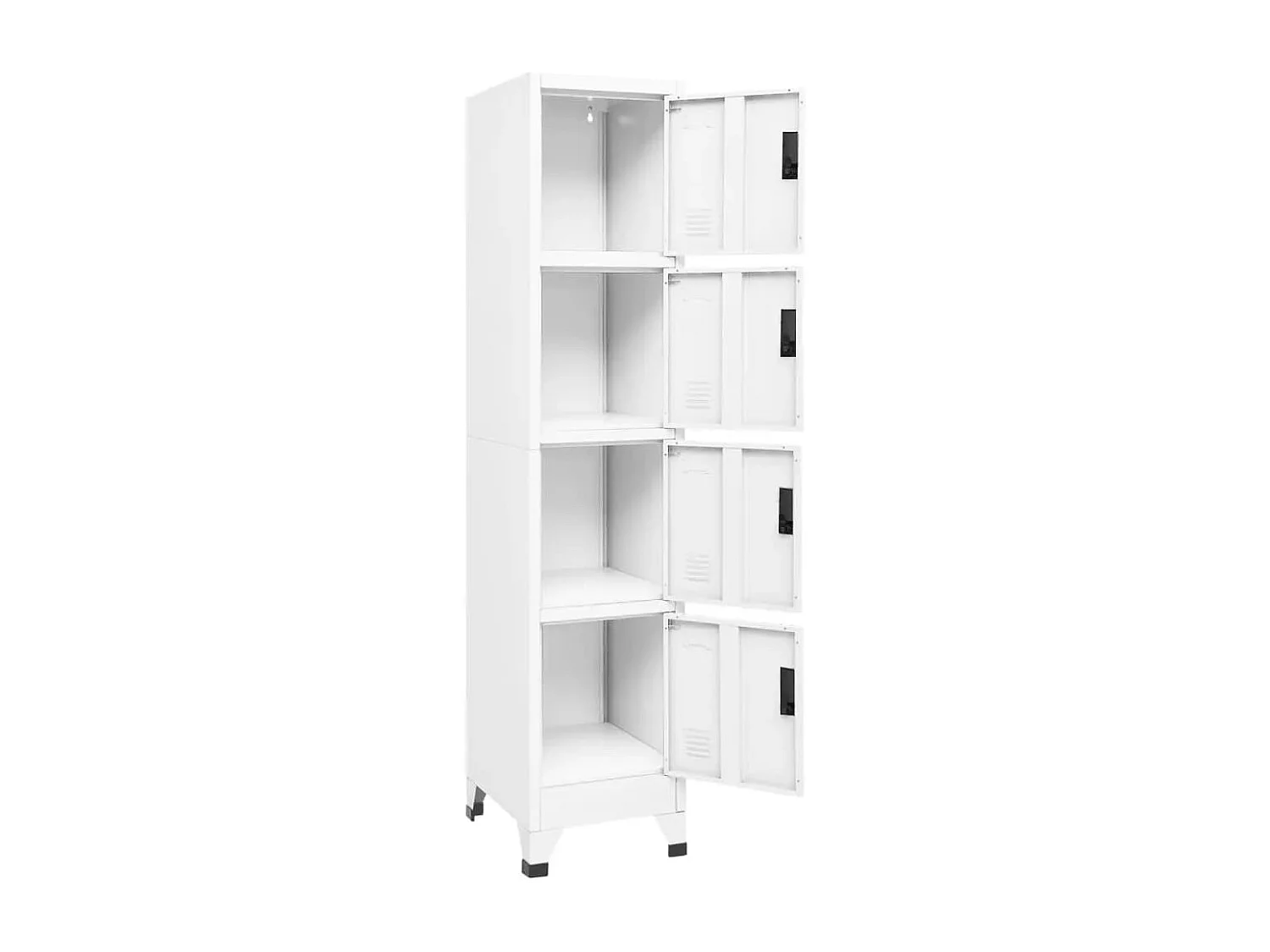 Armoire à casiers Blanc 38x45x180 cm Acier FR37989