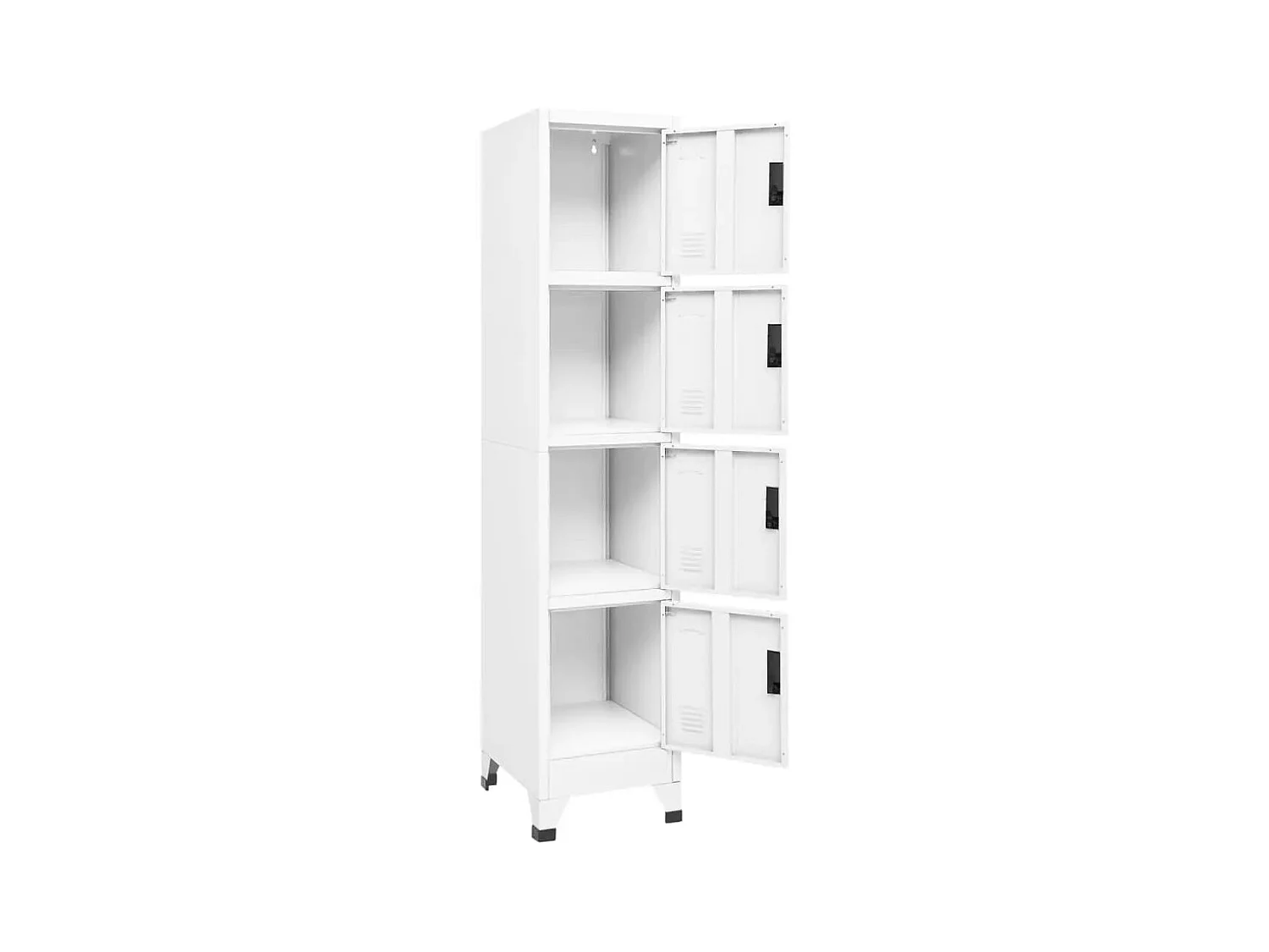 Armoire à casiers Blanc 38x45x180 cm Acier FR37989