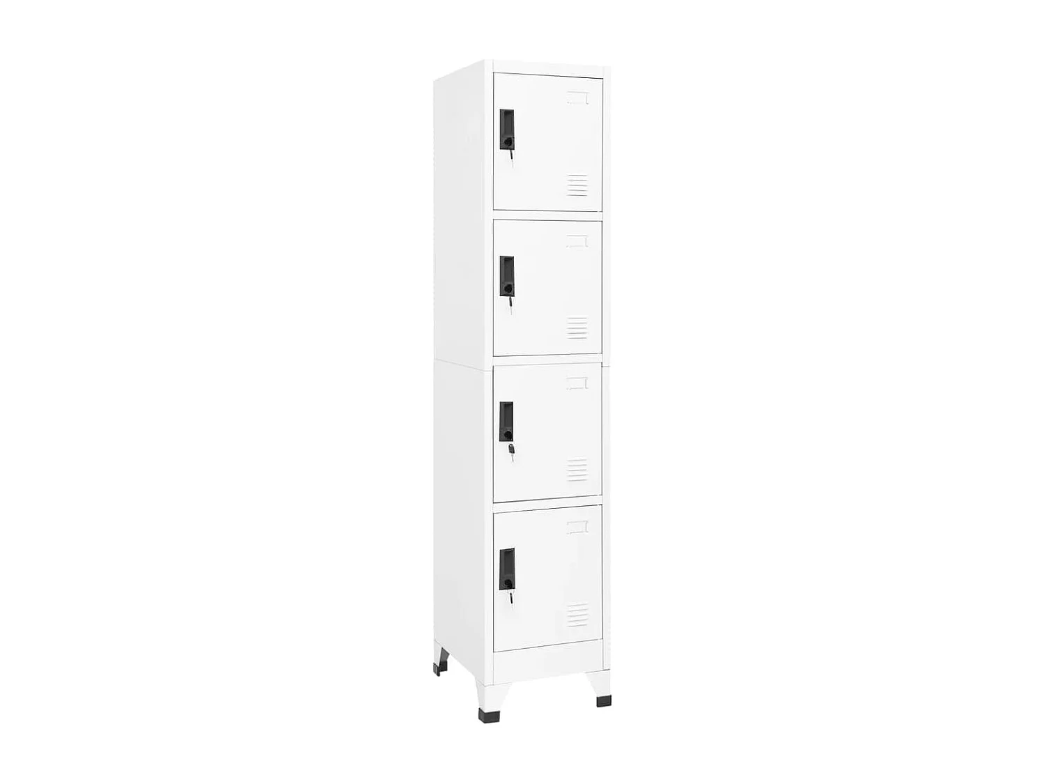 Armoire à casiers Blanc 38x45x180 cm Acier FR37989
