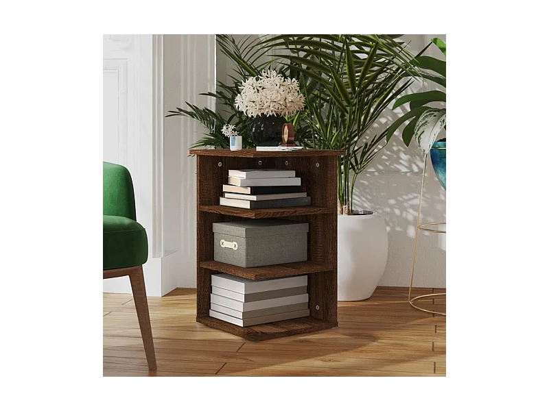 Armoire latérale Chêne marron 35x35x55 cm Bois d'ingénierie FR13958