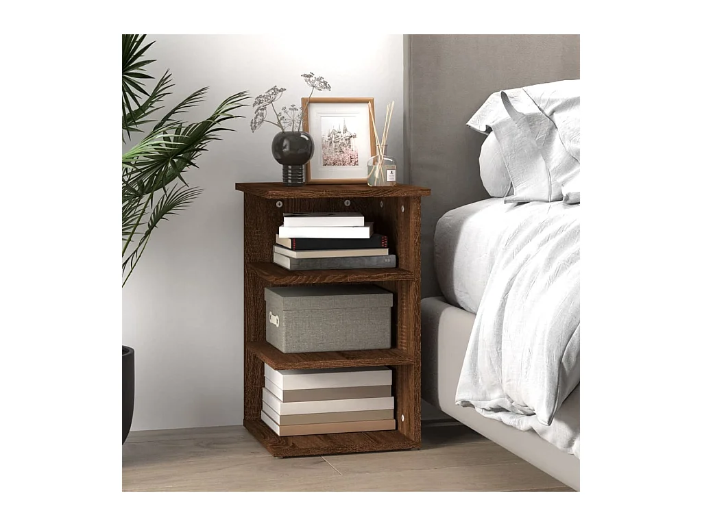 Armoire latérale Chêne marron 35x35x55 cm Bois d'ingénierie FR13958