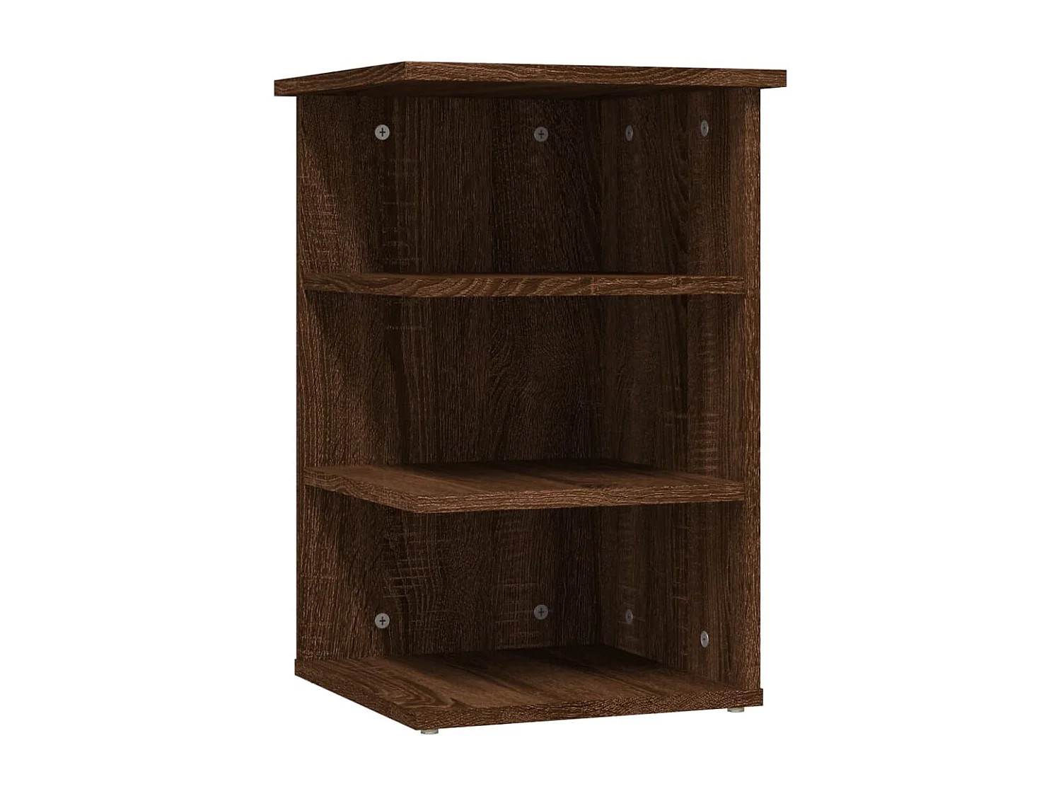 Mueble auxiliar madera contrachapada roble marrón 35x35x55 cm ES702270