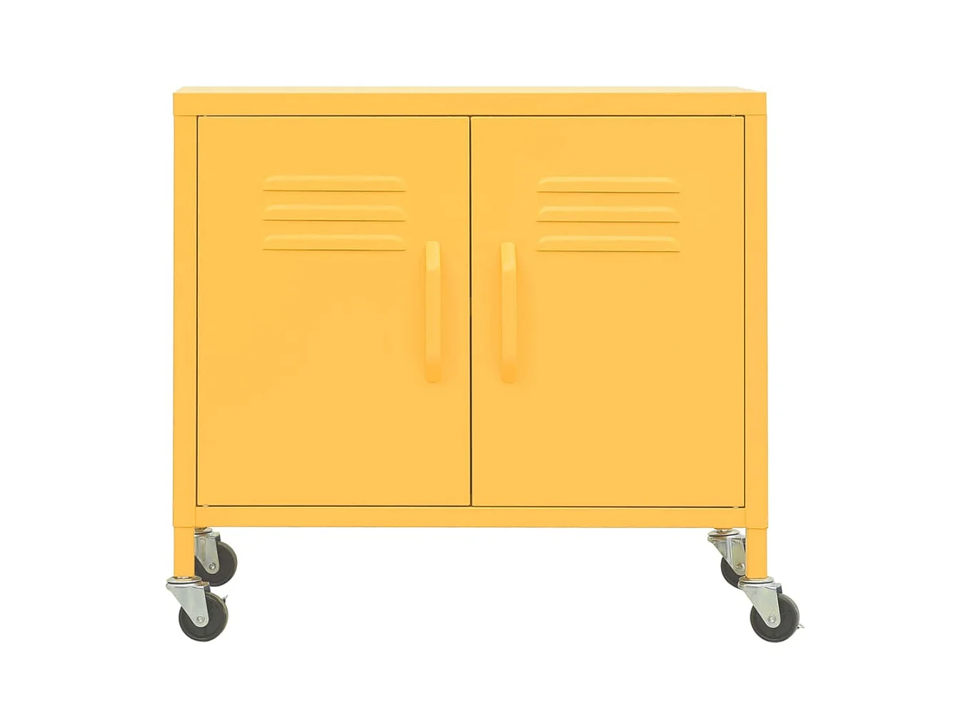 Armoire de rangement Jaune moutarde 60x35x56 cm Acier FR45132