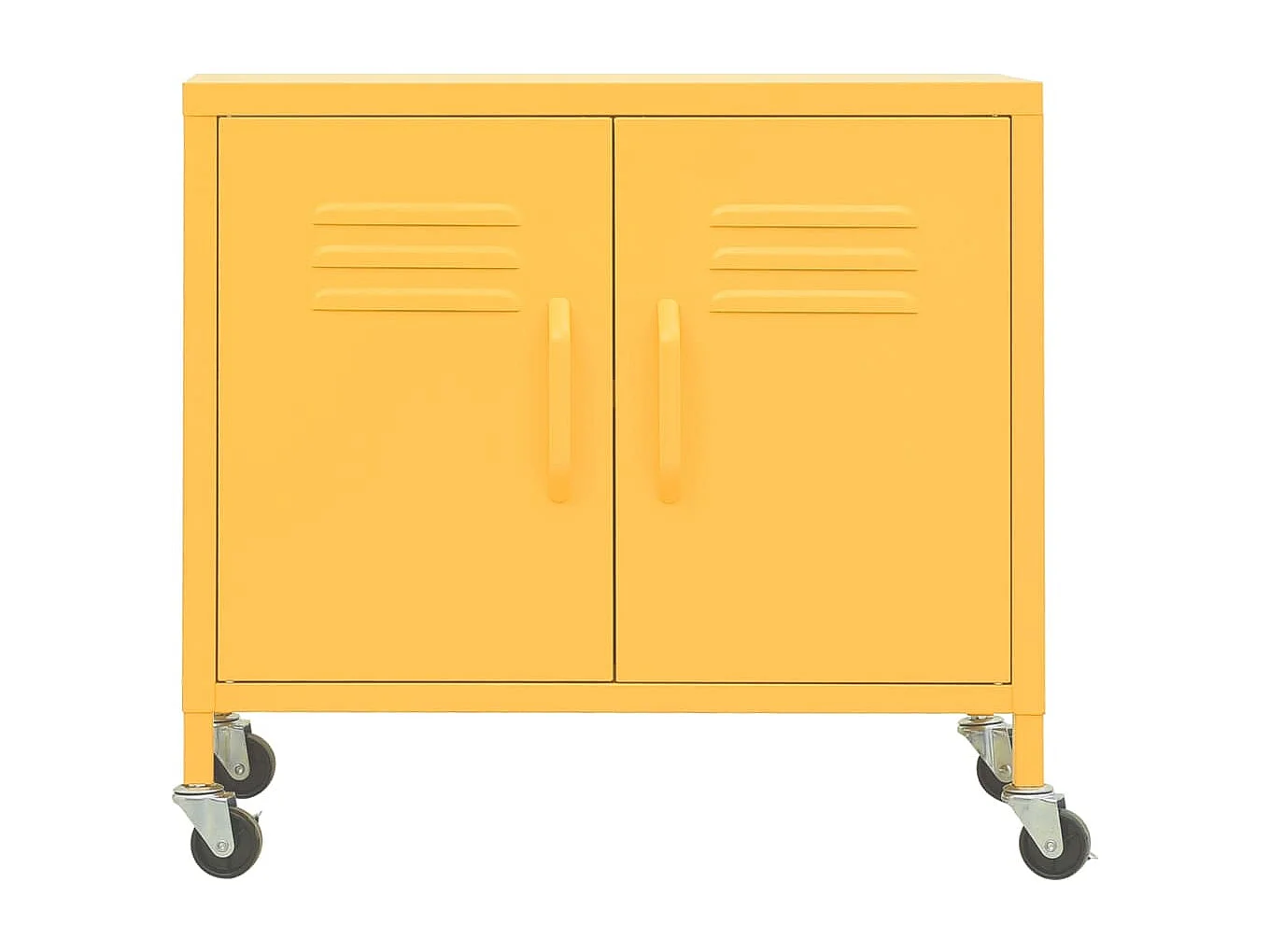 Armoire de rangement Jaune moutarde 60x35x56 cm Acier FR45132