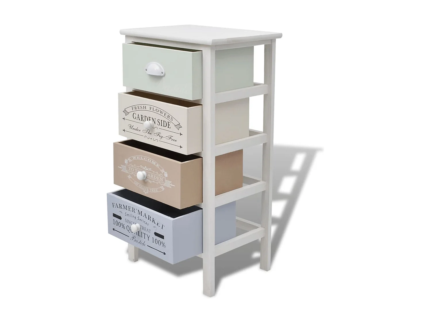 Armoire de rangement en style français 4 tiroirs Bois FR53973