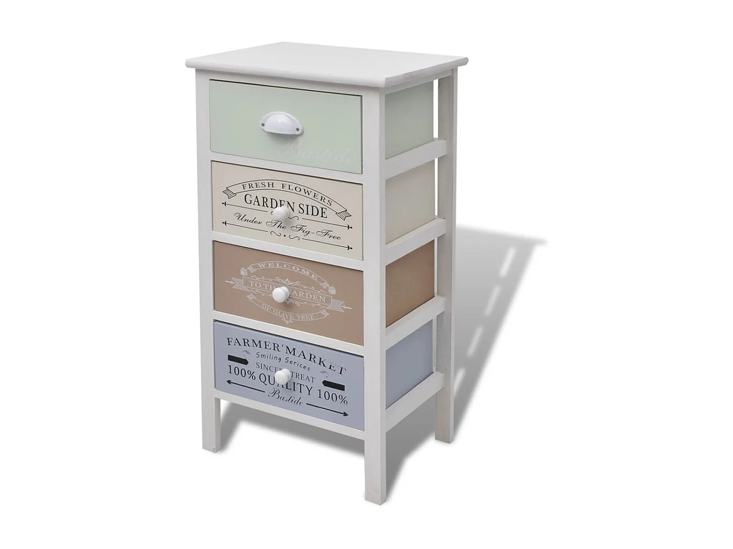 Armoire de rangement en style français 4 tiroirs Bois FR53973