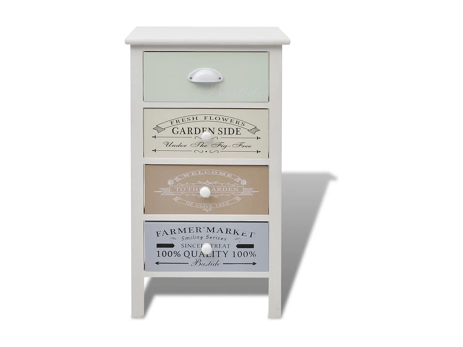 Armoire de rangement en style français 4 tiroirs Bois FR53973