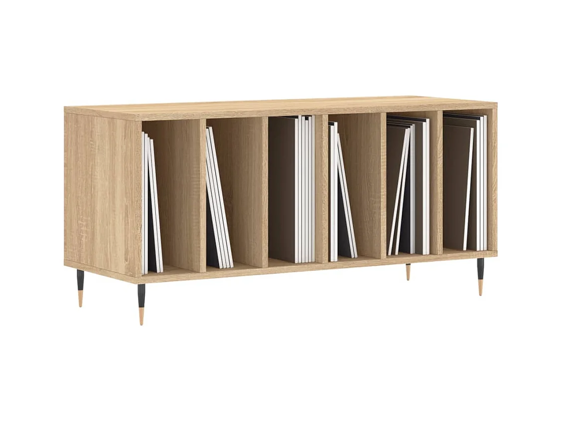 Armoire à disques chêne sonoma 100x38x48 cm bois d'ingénierie FR20172
