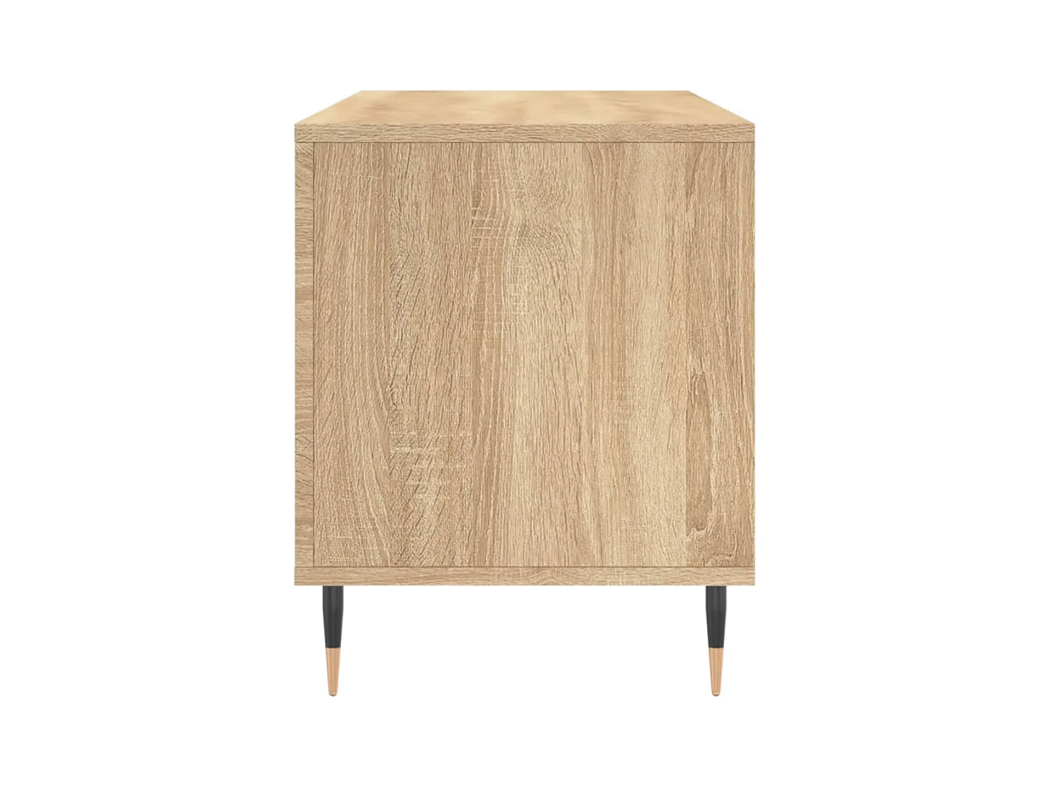 Platenkast 100x38x48 cm bewerkt hout sonoma eikenkleurig BE636966